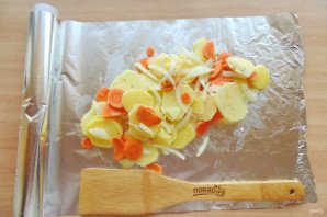 Белый амур в фольге в духовке