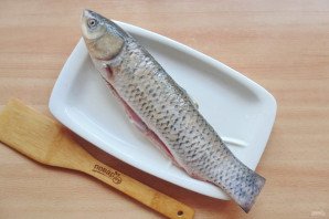 Белый амур в фольге в духовке