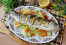 Белый амур в фольге в духовке