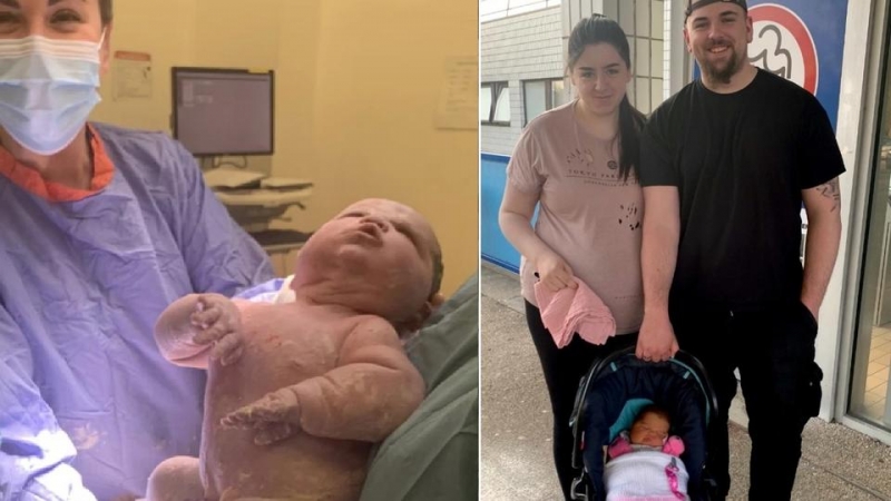 Девушка родила &laquo;гигантского&raquo; ребенка и удивила врачей