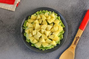 Диетический салат с консервированным тунцом