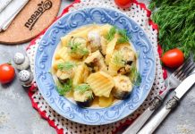 Хек с картошкой в мультиварке