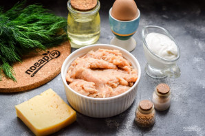 Куриные оладьи со сметаной