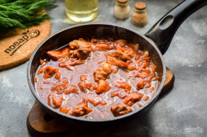 Мясо в соусе "Дыхание дракона"