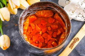 Муссовый мандариновый торт