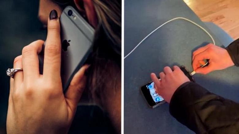 Никогда не разговаривайте по телефону, который в это время заряжается