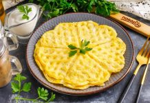 Омлет в вафельнице