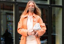 Парад плащей: три классных весенних образа на каждый день от Рози Хантингтон-Уайтли