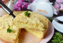 Пирог с заварным кремом