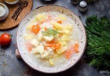 Рыбный суп со сметаной