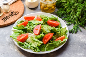 Салат с тунцом и фетой