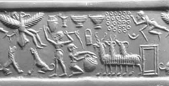 Шумерская легенда о царе Этане, побывавшего на небесах у Богов