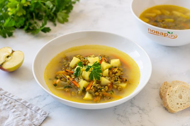 Суп из маша с яблоком