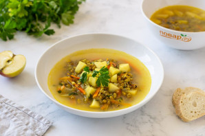 Суп из маша с яблоком