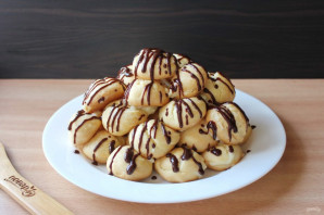 Торт из профитролей с заварным кремом