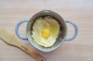 Торт из профитролей с заварным кремом