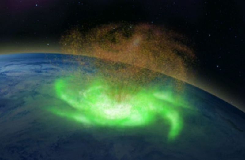 Впервые в истории космический ураган над Северным полюсом наблюдали ученые