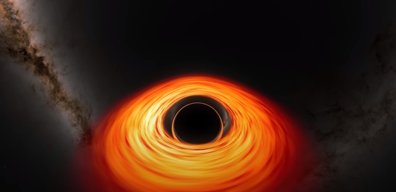 НАСА представило визуализацию полета в черную дыру
