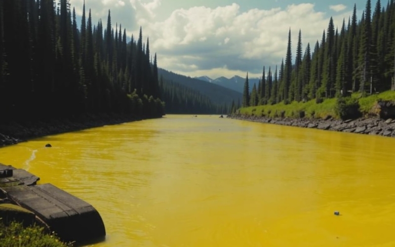 Оранжевые реки Аляски: таяние вечной мерзлоты превращает воду в токсичный раствор