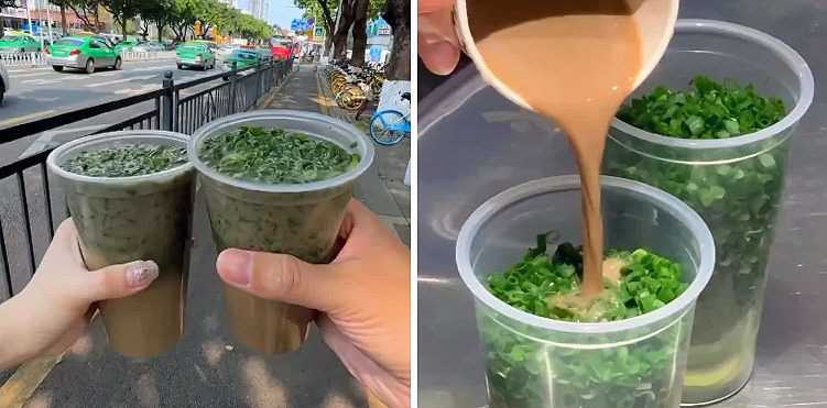 Латте с зеленым луком набирает популярность в Китае