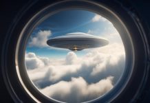 Загадочный НЛО запечатлел на видео пассажир самолета