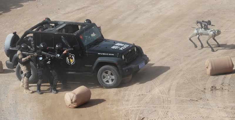 ШОС демонстрирует мощь в борьбе с терроризмом: роботы-собаки и дроны на службе безопасности