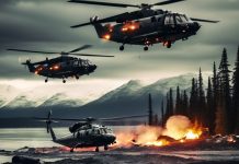 Таинственные черные вертолеты забрали сбитый НЛО недалеко от Аляски