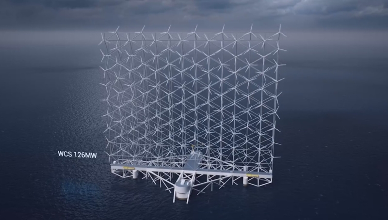 В Норвегии запускают массивную плавучую ветровую турбину
