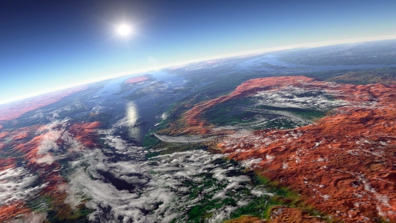 Марсианская глина могла изменить атмосферу планеты, показало исследование