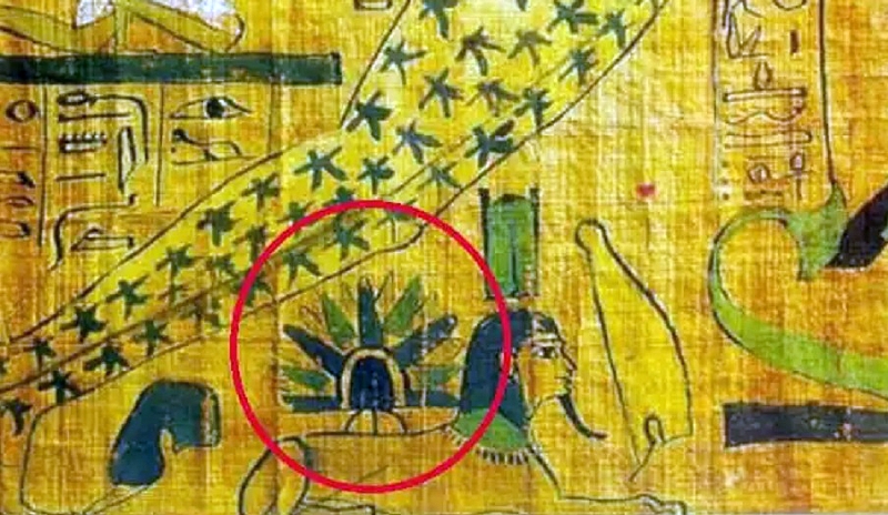 В Каире на древнем папирусе обнаружили &laquo;дискообразный НЛО, приземлившийся&raquo; на Сфинксе