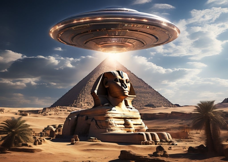 В Каире на древнем папирусе обнаружили &laquo;дискообразный НЛО, приземлившийся&raquo; на Сфинксе