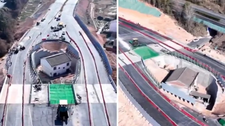 В Китае владелец дома, отказавшийся переезжать, теперь живет посреди магистрали