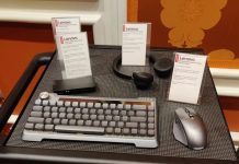 Lenovo представила клавиатуру и мышь, работающие на механической энергии