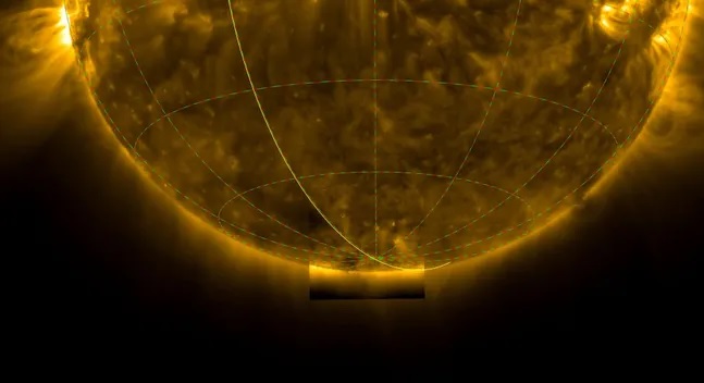 Впервые в истории космический зонд запечатлел южный полюс Солнца