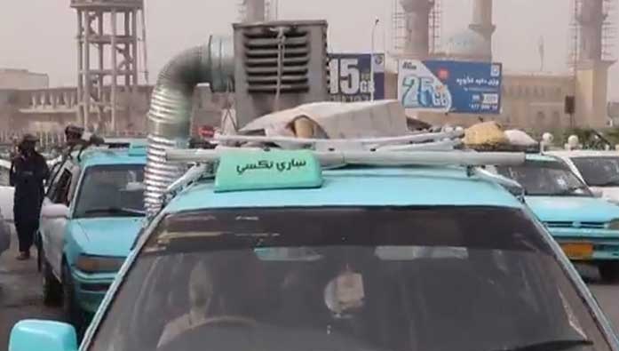 Самодельные кондиционеры спасают афганских таксистов от жары