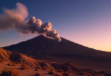 Дремавший стратовулкан Тафтан неожиданно проявил признаки активности спустя сотни тысяч лет покоя