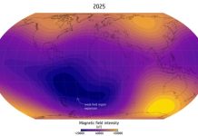 Южно-Атлантическая аномалия увеличилась почти вдвое, заявили ученые