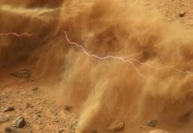 Впервые зафиксирован звук молнии на Марсе