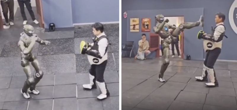 Китайская компания EngineAI представила боевого робота T800