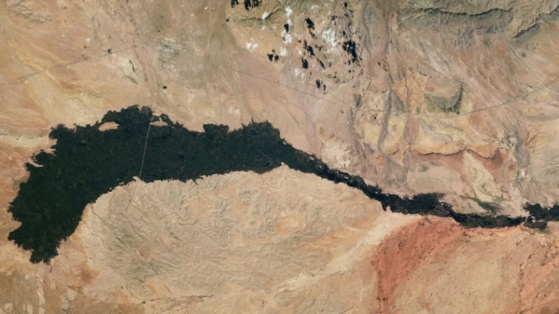 Астронавты МКС запечатлели на Земле древнюю лаву возрастом 5000 лет