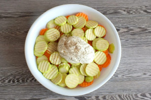 Батат с кабачками в духовке