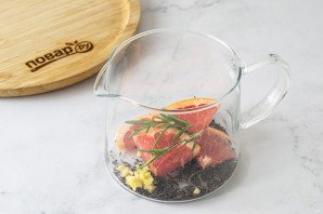 Чай с грейпфрутом и розмарином