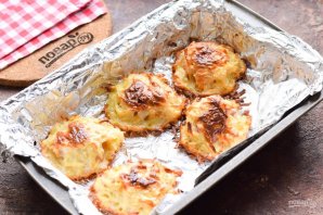 Драники с фаршем в духовке