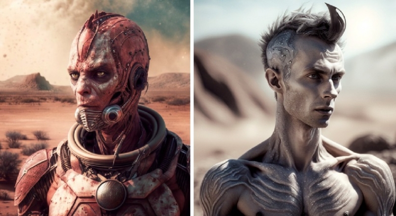 ИИ изобразил возможных обитателей Солнечной системы