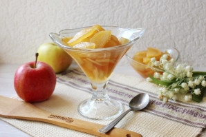 Карамельное варенье из яблок