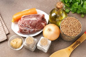 Каша гречневая с говядиной