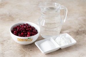 Кисель из клюквы с крахмалом