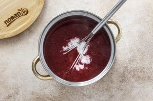 Кисель из клюквы с крахмалом