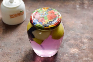 Компот из яблок с базиликом на зиму