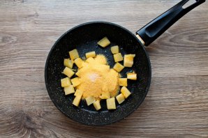 Кукурузная каша с кабачком